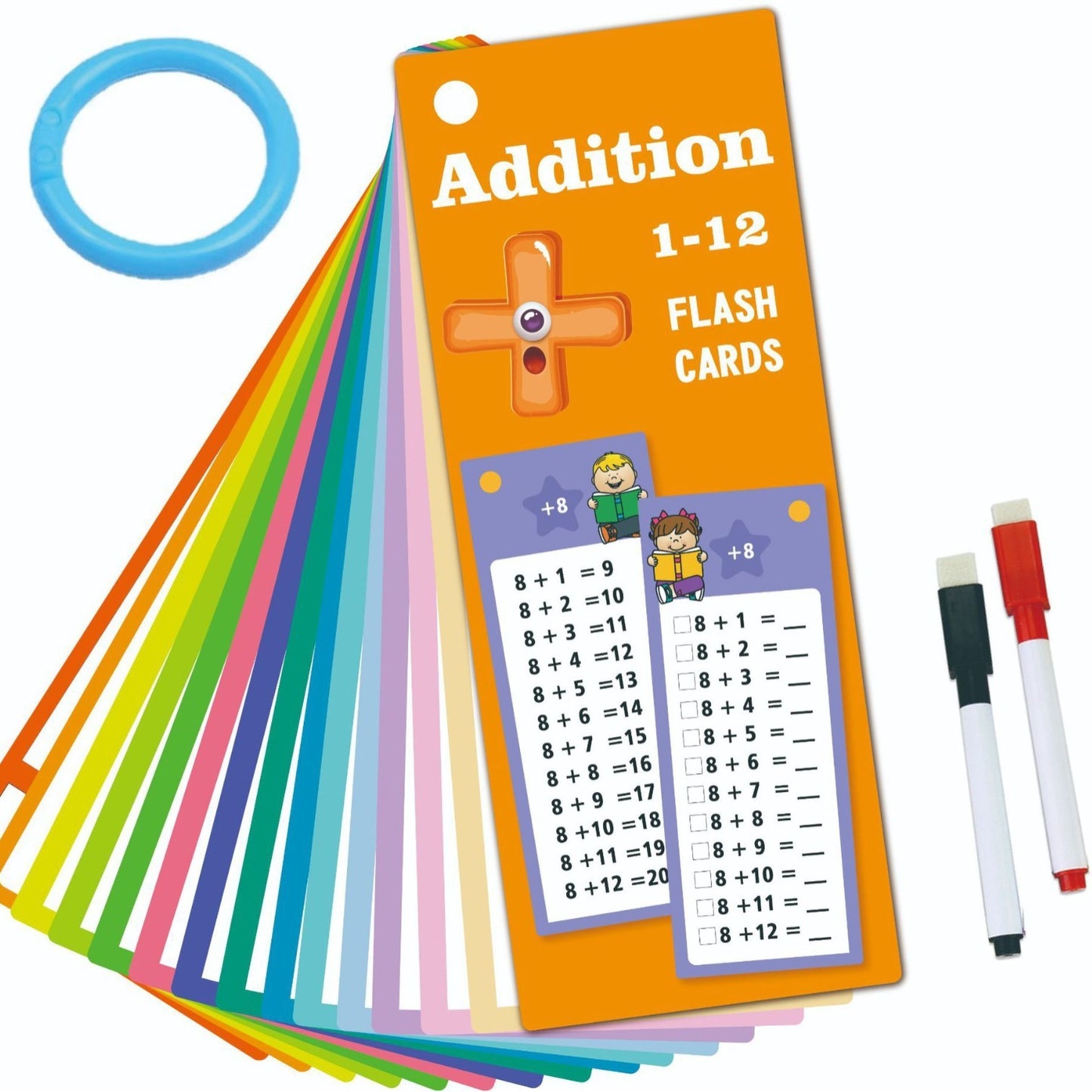 15 Math Digital Cards Addition Erasable Repeated Use Math Learning Cards Children Learning